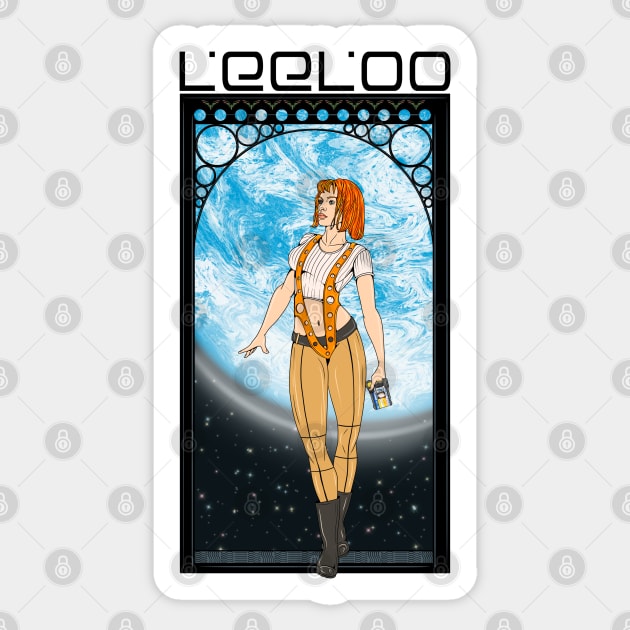 Leeloo Sticker by Eyeballkid-